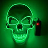 Halloween Festival Parties Costume Supplies Favor LED Light up Scary Mask Spooky Skull Mask Cosplay Skeleton Mask