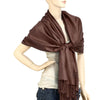 Women'S Solid Color Pashmina Shawl Wrap Scarf 80" X 27"