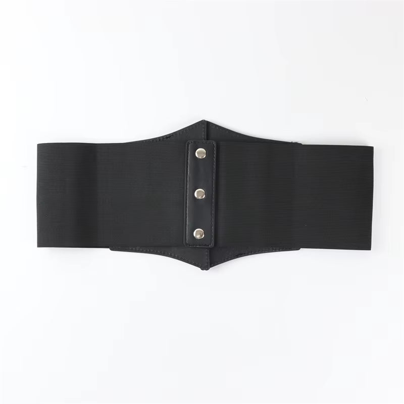 Corset Belt Bandage Super Wide Pu Leather Girdle Slimming Body Women Elastic High Waist Belts Versatile for Daily Bustier Corset