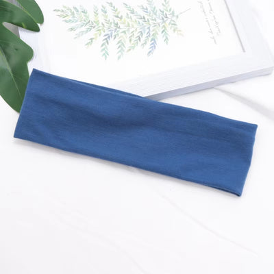 Elastic Cotton Hairband Fashion Headbands for Women Men Solid Running Fitness Yoga Hair Bands Stretch Makeup Hair Accessories