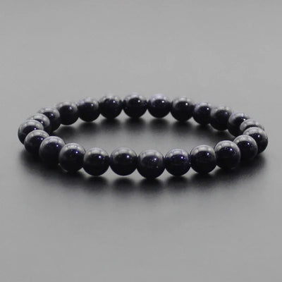 Beaded Bracelet 8Mm Natural Stone Beads Black Onyx Lava Tiger Eye Agate Quartz Healing Energy for Women Men Yoga Chakra Jewelry