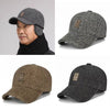 Woolen men hats warm ear protection caps