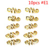 5Pcs Golden Silver Viking Spiral Charms Hair Tubes Braid Dread Dreadlock Beads Clips Cuffs Rings Jewelry Hair Accessories Woman