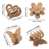 6 Pcs Flower Hair Claw Clips Matte Butterfly Hair Clips for Women Girls Non-Slip Strong Hold Hair Clips Heart Hair Claw Clips