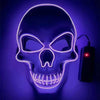 Halloween Festival Parties Costume Supplies Favor LED Light up Scary Mask Spooky Skull Mask Cosplay Skeleton Mask