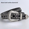 New Rhinestone Luxury Belt Women Y2K Style Western Exaggerated Jeans Fashion Accessories Punk High Quality Alloy Buckle BB Belt