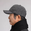 Woolen men hats warm ear protection caps