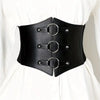 Corset Belt Bandage Super Wide Pu Leather Girdle Slimming Body Women Elastic High Waist Belts Versatile for Daily Bustier Corset