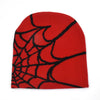 Y2K Gothic Spider Pattern Wool Acrylic Knitted Hat Women Beanie Winter Warm Beanies Grunge Hip Hop Casual Skullies Outdoor Cap