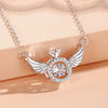 The Heart-Beating Clavicle Chain with Smart Angel Wings Is a Stylish, Light Luxury, Niche Design and Temperament Gift