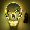 Halloween Festival Parties Costume Supplies Favor LED Light up Scary Mask Spooky Skull Mask Cosplay Skeleton Mask