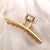 Gold Color Hollow Geometric Hair Clips Metal Hair Claw Cross Hairclip Headband Hairpin Hair Crab Women Hair Fashion Accessories