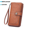 High Quality Women Wallet RFID Anti-Theft Leather Wallets for Woman Long Zipper Large Ladies Clutch Bag Female Purse Card Holder